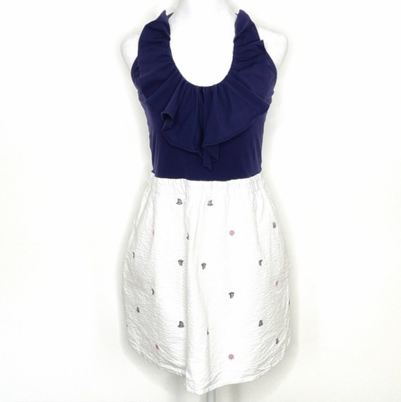 Lilly Pulitzer Quinn Let It Rip Embroidery Jersey Seersucker Combo Mini Dress - Picture 3 of 11